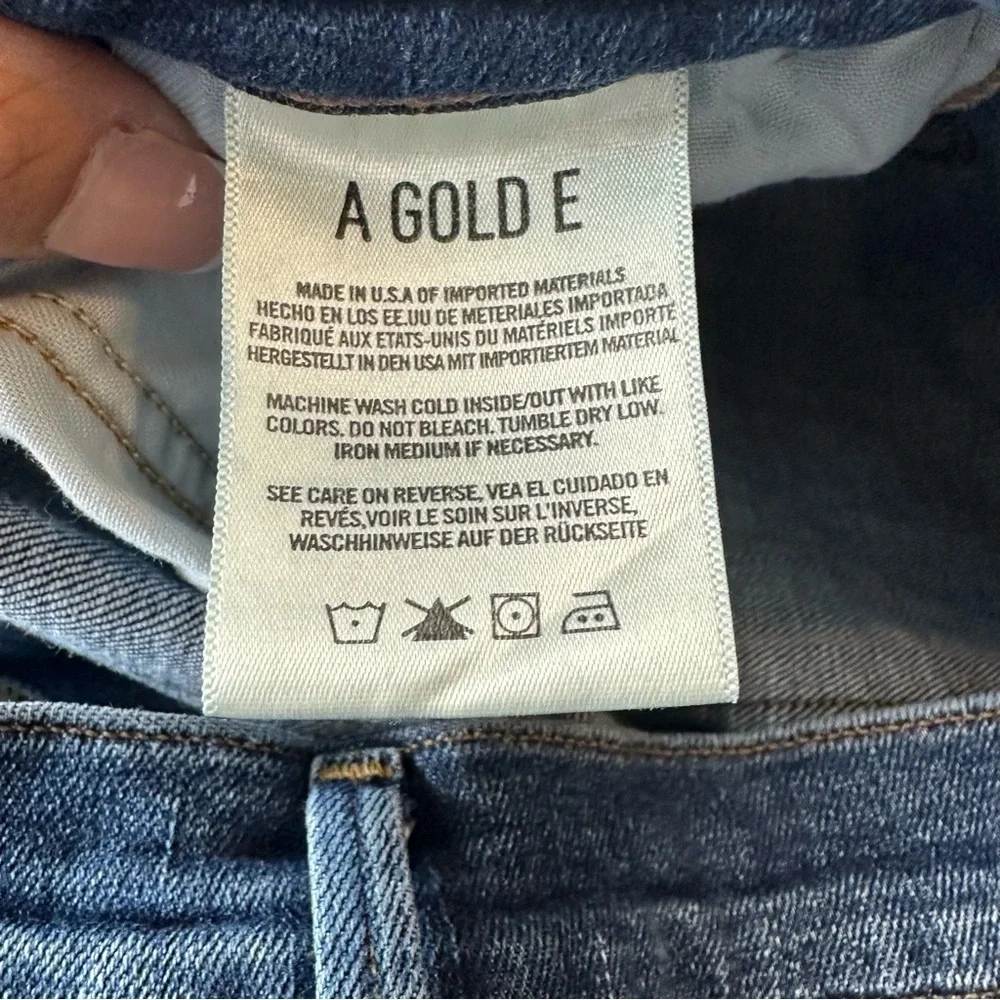 Agolde Isabel Slim Boyfriend Ankle in Starwood Distressed size 30